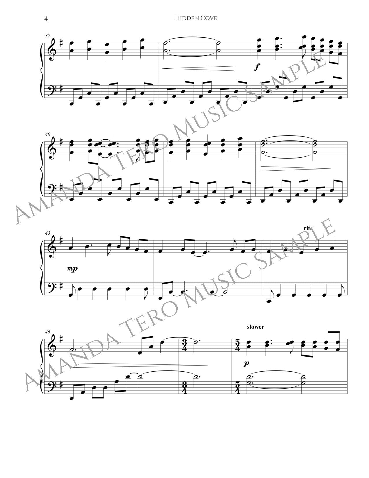 Hidden Cove intermediate piano solo in 5/4