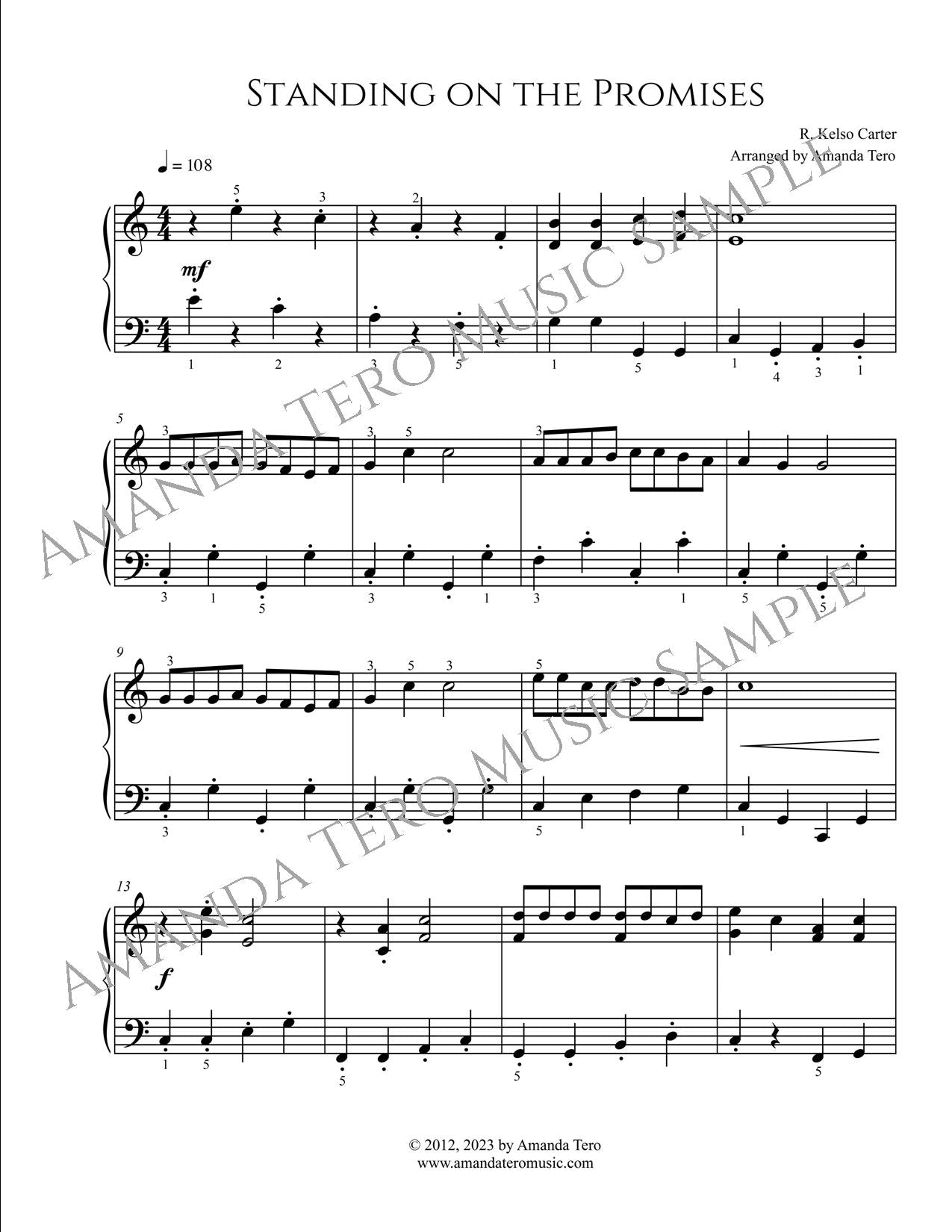 Standing 3 early intermediate hymn arrangements