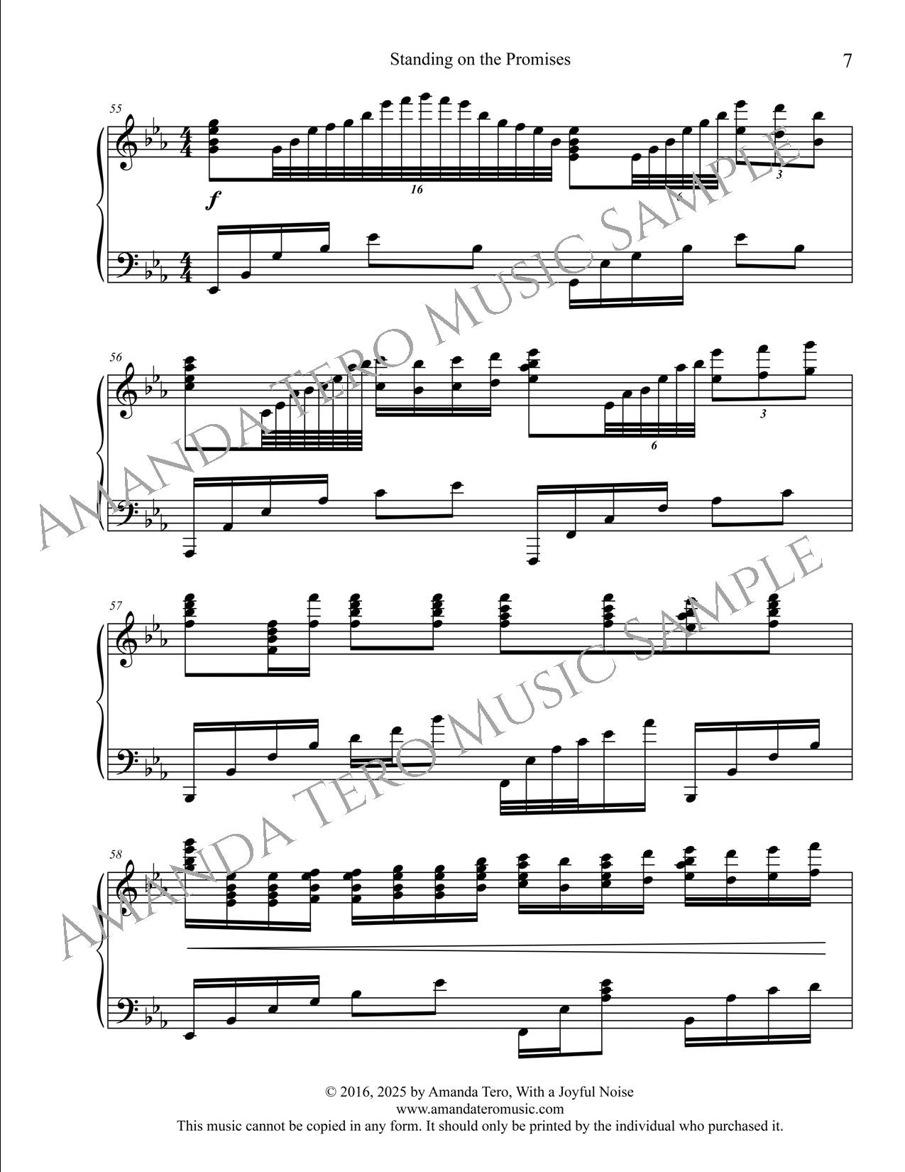 Standing on the Promises of God advanced piano solo