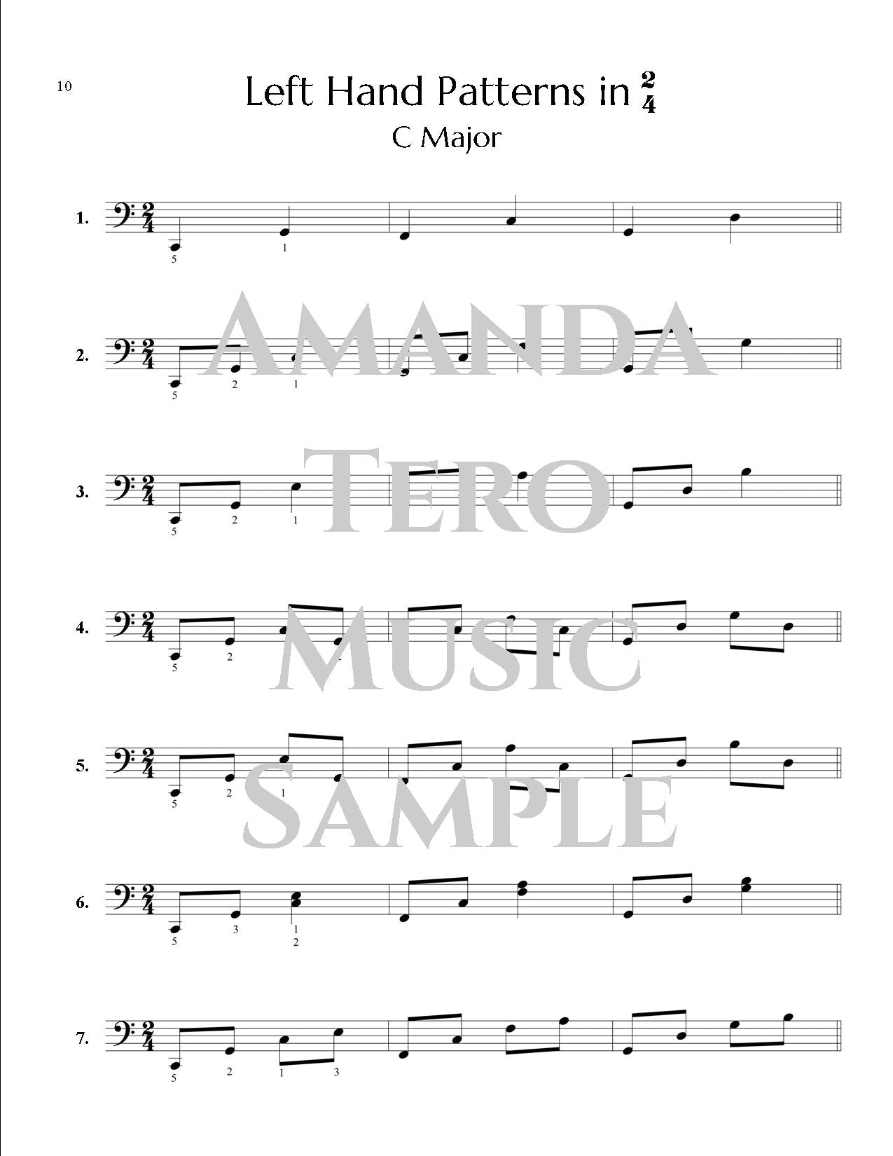 140 Left Hand Patterns for Church Pianists