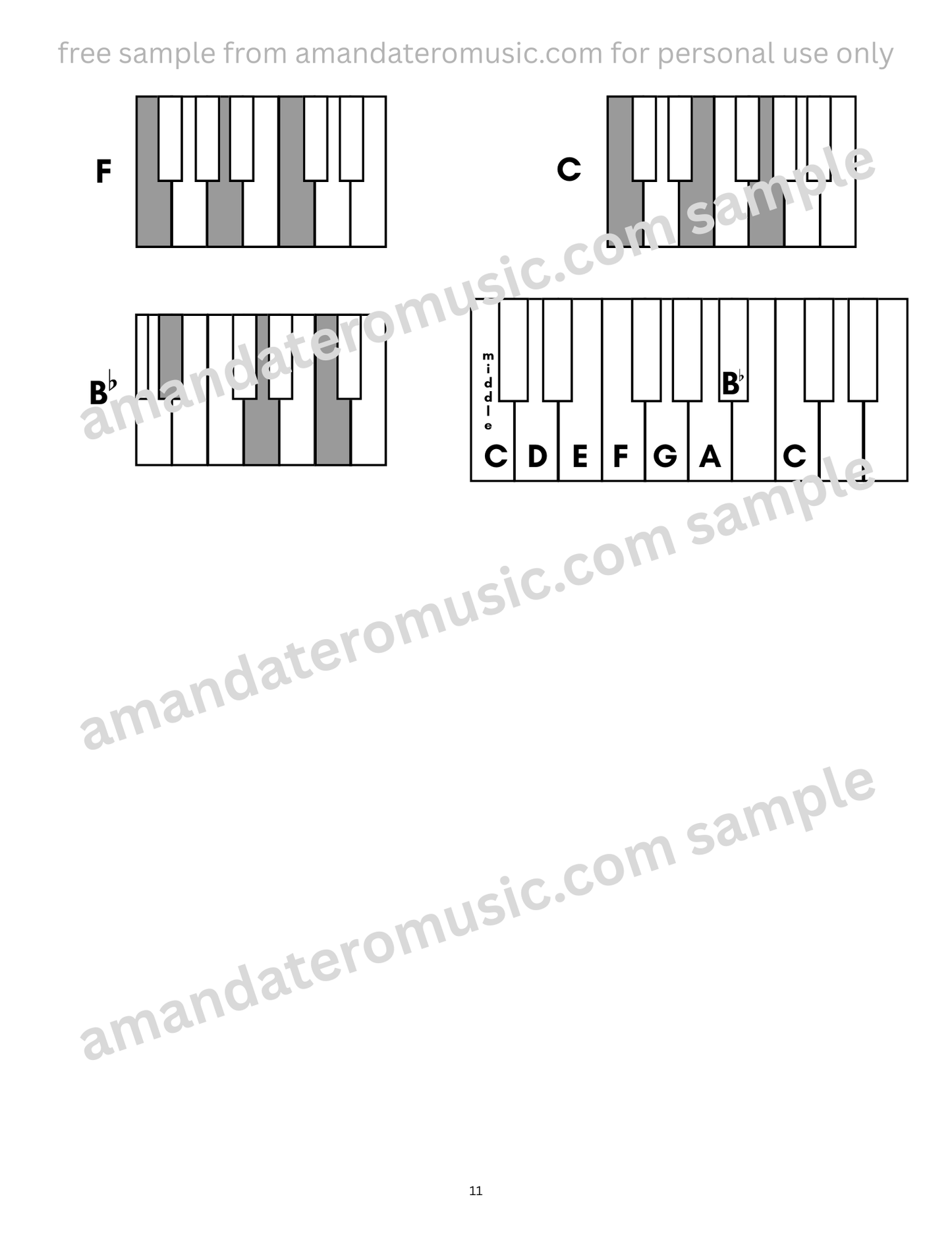 Pre-Reading Alphanote Christmas Carols with Chords DIGITAL PDF