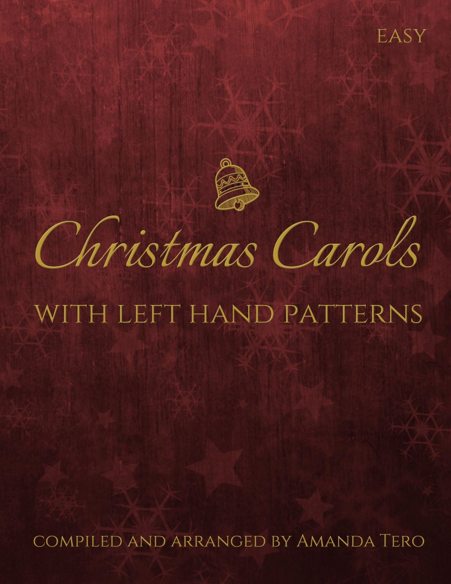 Easy Christmas Carols with Left Hand Patterns DIGITAL PDF