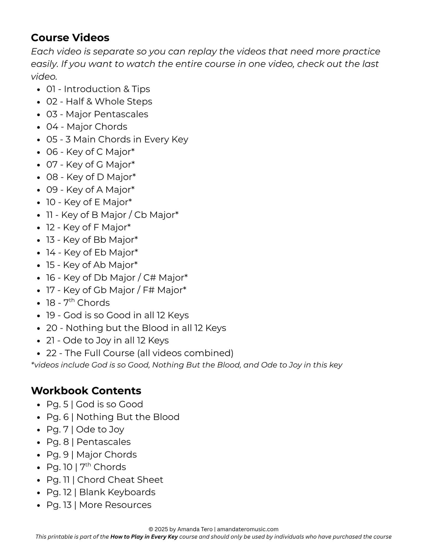 How to Play in Every Key Hymn Playing Course