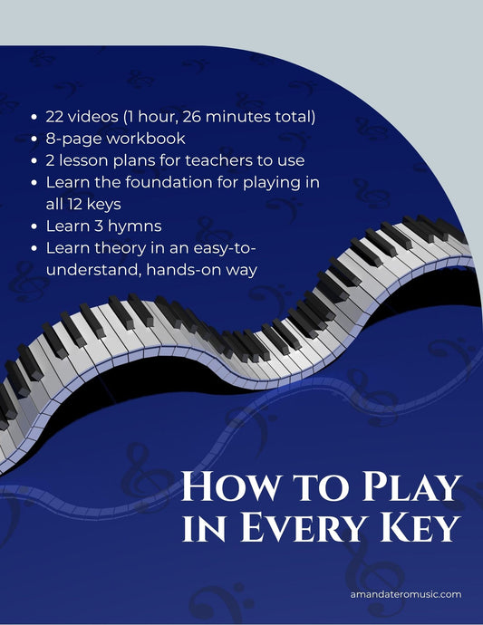How to Play in Every Key Hymn Playing Course