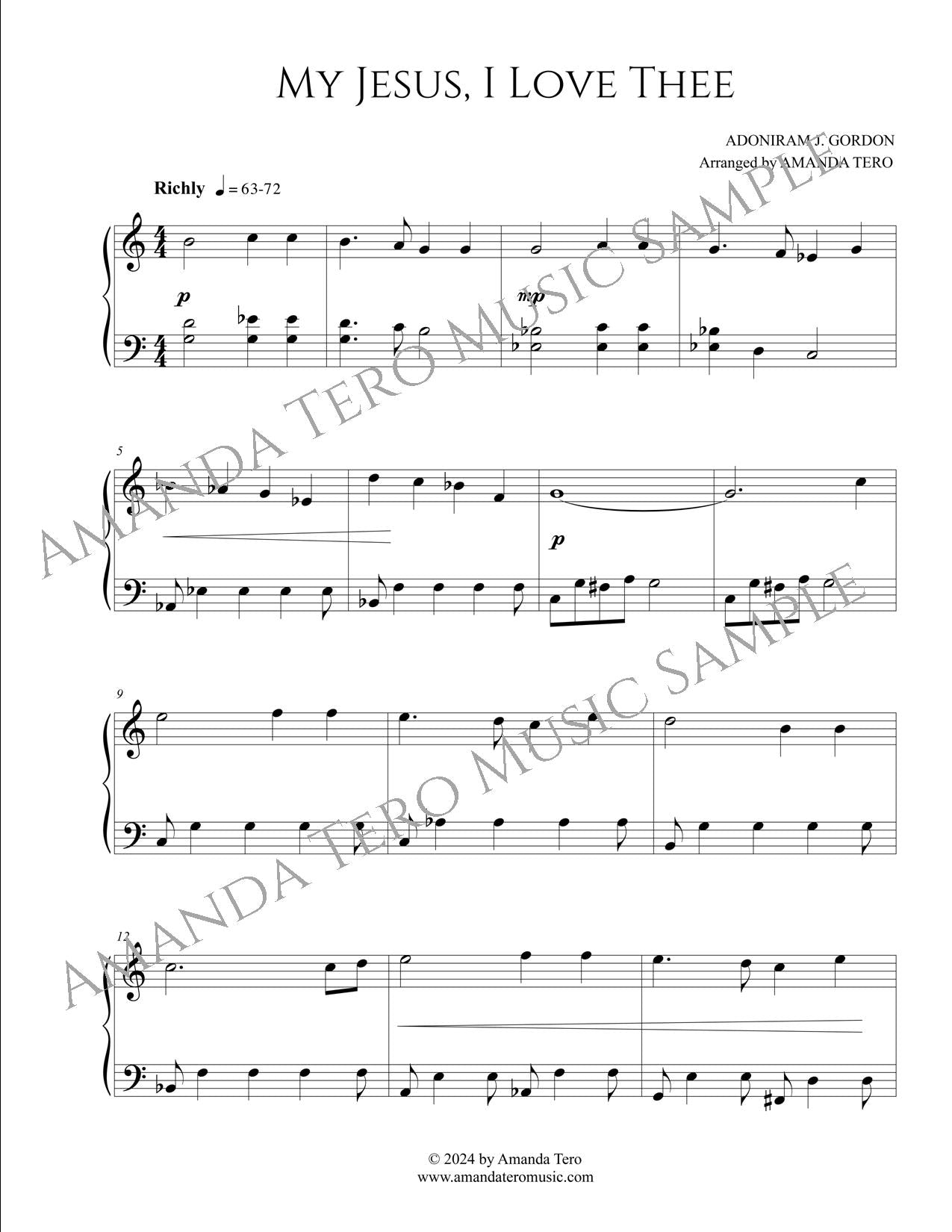 Boundless Love - 5 Early Intermediate Hymns About Love Piano Sheet Music