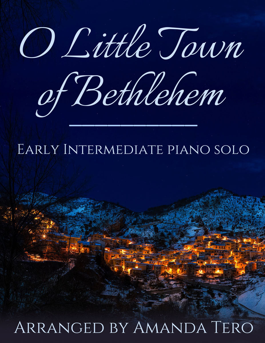 O Little Town of Bethlehem early intermediate Christmas piano sheet music