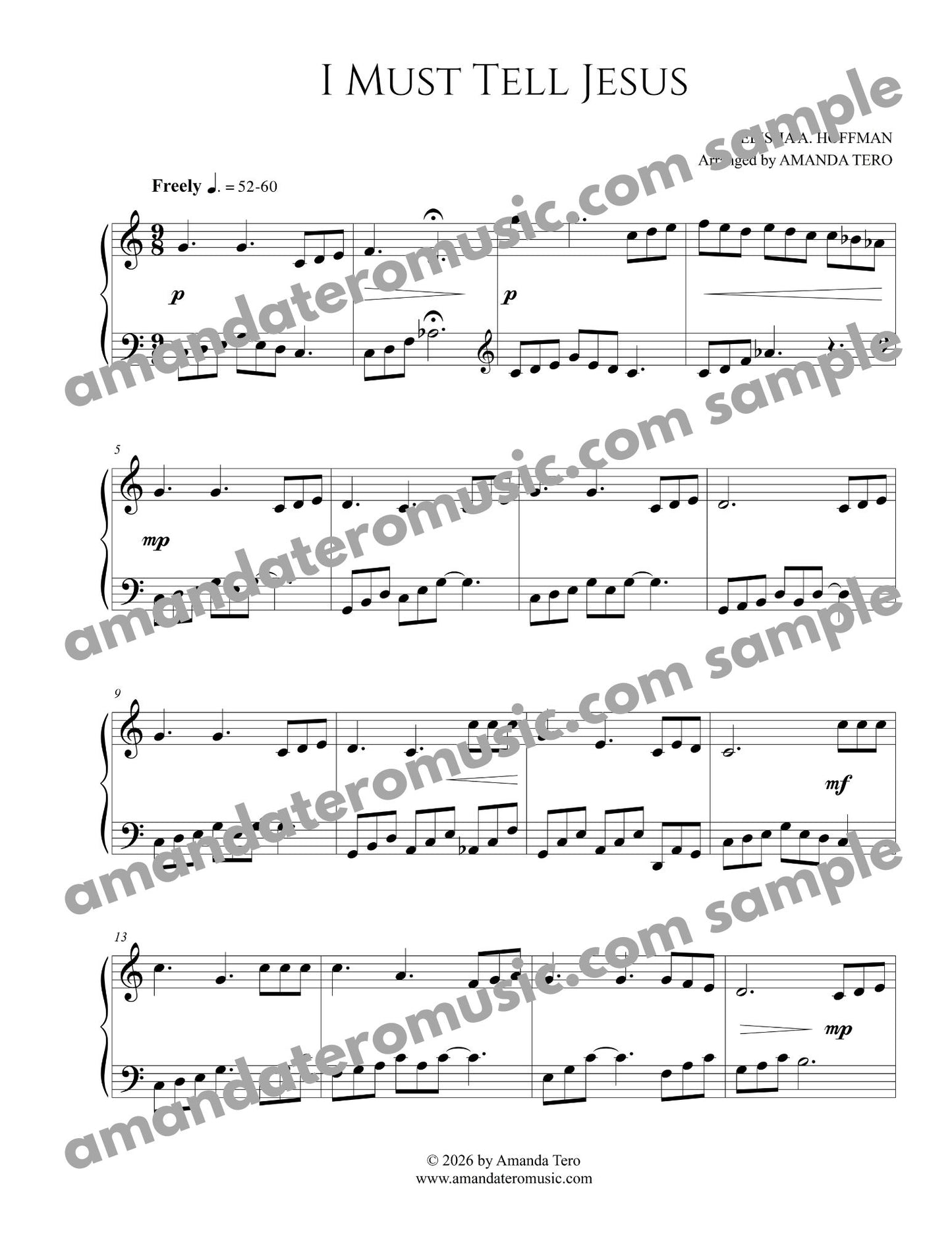 Whispered Prayer - 5 early intermediate piano solos