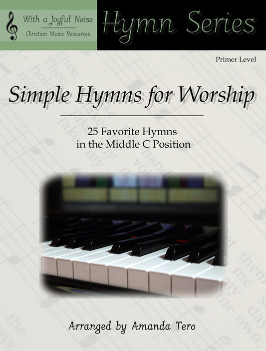 Simple Hymns for Worship 25 Middle C Position Primer Sheet Music