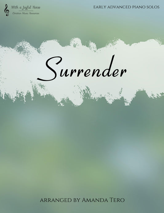 Surrender 7-hymn early advanced piano solo collection