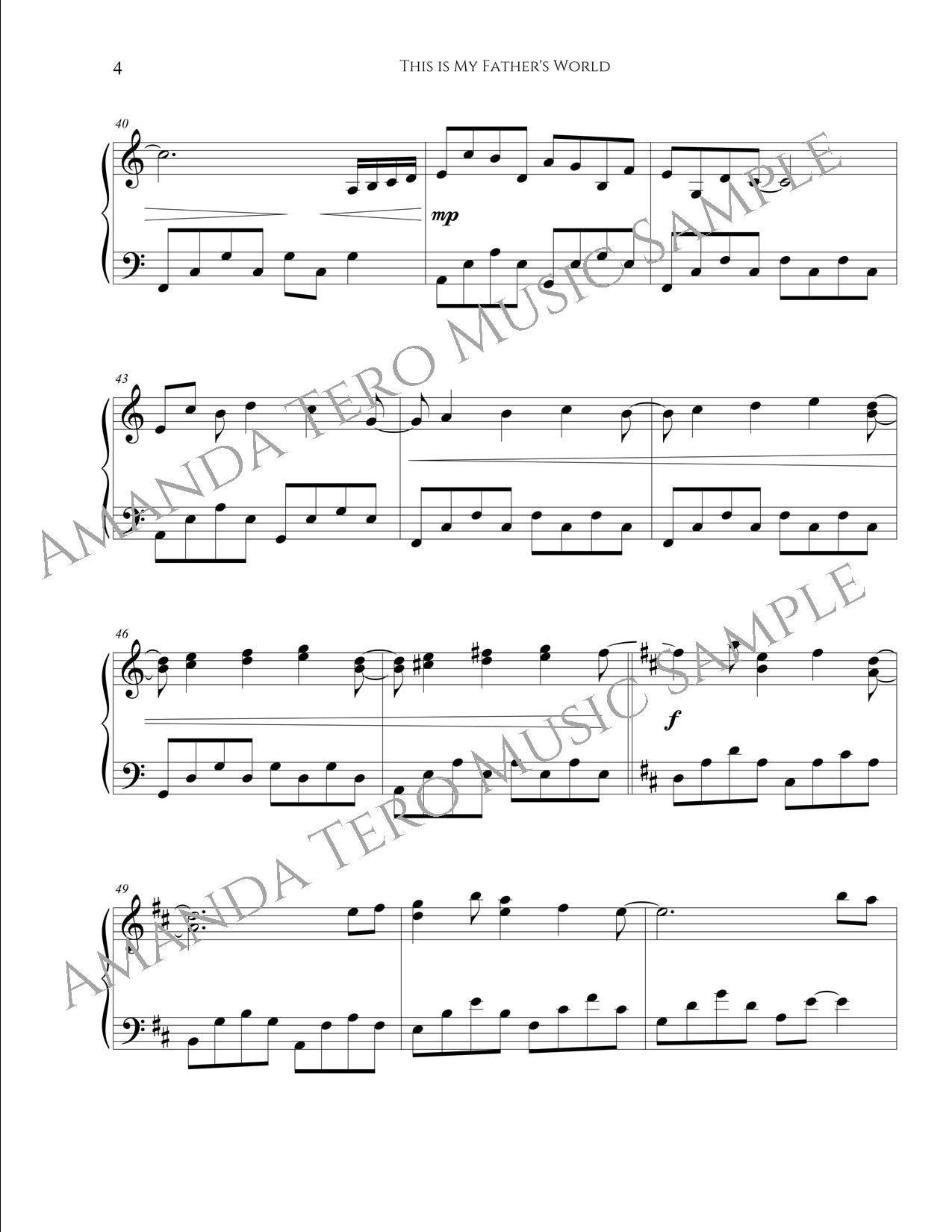 This is My Father’s World Intermediate Piano Solo